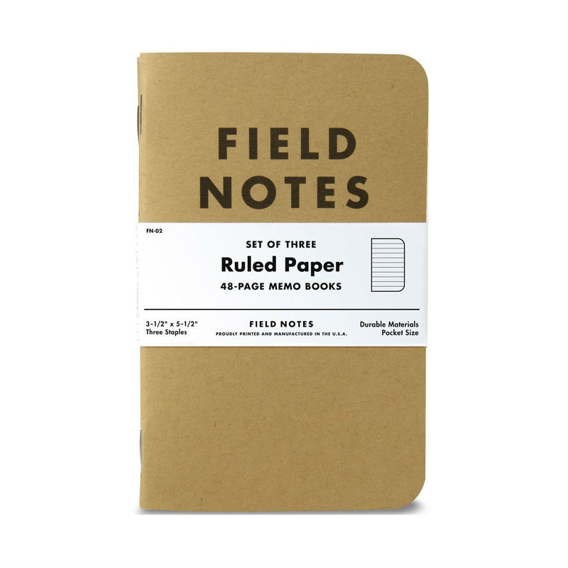 Field Notes Original 3-Pack, Made in USA