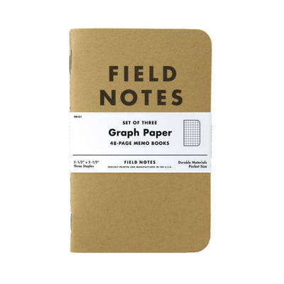 Field Notes Original Graph 3-Pack, Made in USA