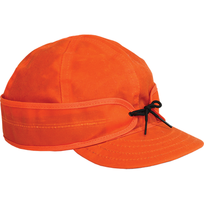 Stormy Kromer Waxed Cotton Cap Orange | Made in America